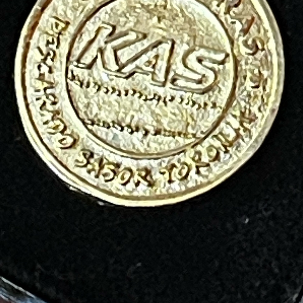 Gold Tone Pin in Display Case - Picture 2 of 3